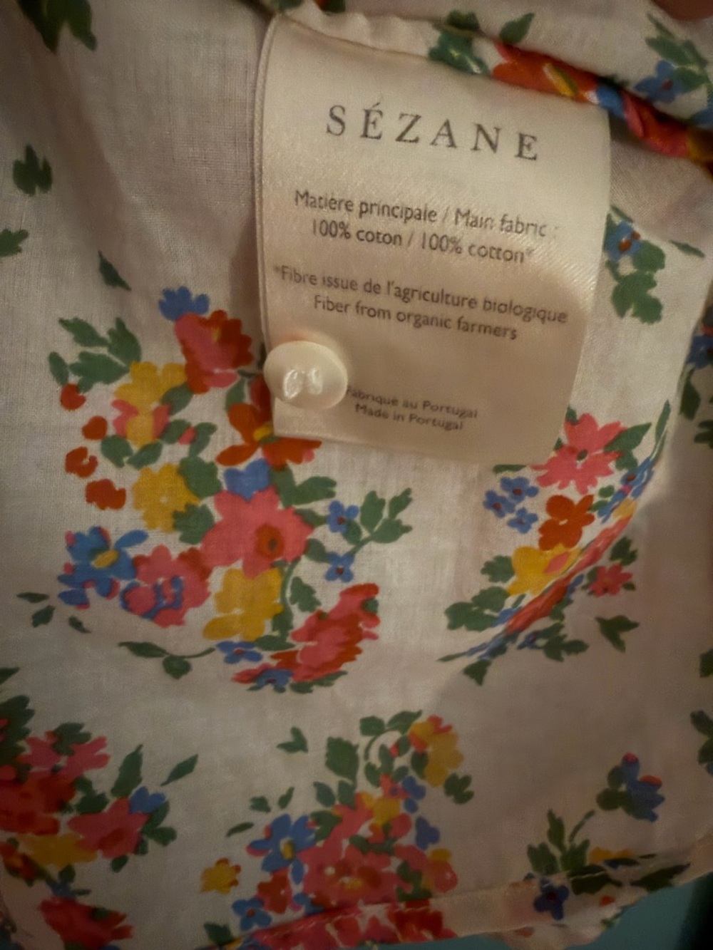 🇫🇷 Sézane Chemise Ann Shirt, Jardin Secret - Picture 6 of 8